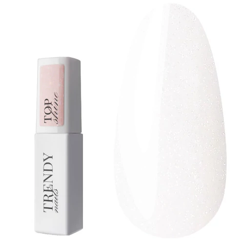 Топ TrendyNails Shine  з мілким срібним шимером HEMA/TPO free 8 мл (26MO-1-12TN)