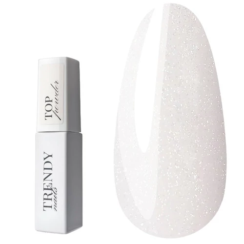 Топ TrendyNails Powder  молочний з дрібними частинками нейтральних блискіток HEMA/TPO free 8 мл (26MO-1-14TN)