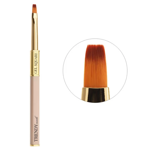 Пензлик TrendyNails  "PURE ART" для гелю SQUARE PRO №10 (19BR-27TN)