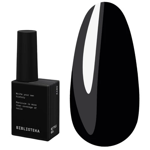 Рідкий гель BIBLIOTEKA  Bottle Gel № 01 Onyx  Чорний 10 мл (4821420000014)