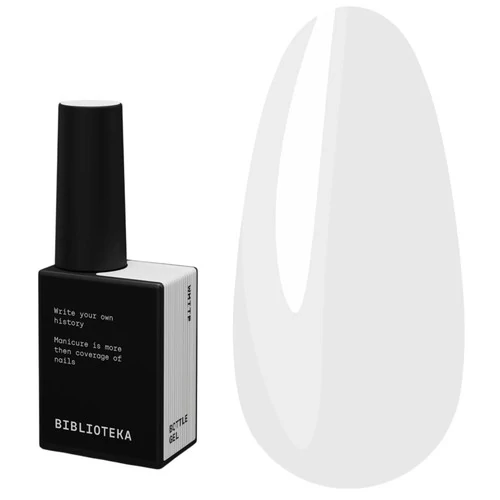 Рідкий гель BIBLIOTEKA  Bottle Gel № 02 White  Білий 10 мл (4821420000021)