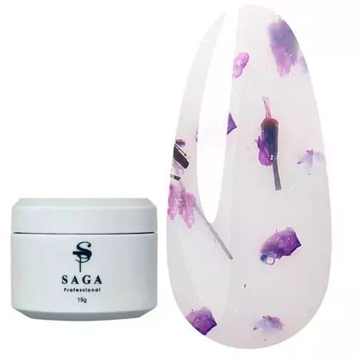 Гель для нарощування SAGA Liquid Floral gel №2 15 мл (LFG-15-02)