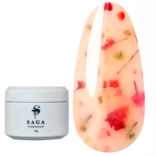 Гель для нарощування SAGA Liquid Floral gel №4 15 мл (LFG-15-04)
