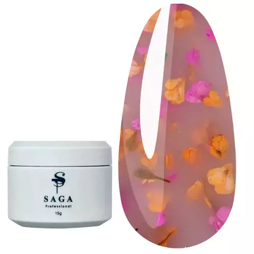 Гель для нарощування SAGA Liquid Floral gel №6 15 мл (LFG-15-06)