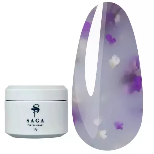 Гель для нарощування SAGA Liquid Floral gel №7 15 мл (LFG-15-07)