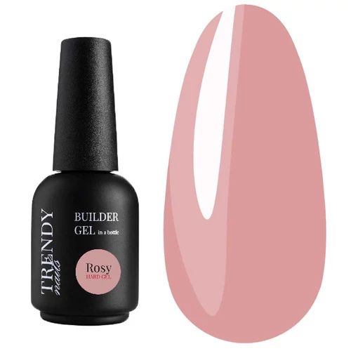 Гель для нарощування TrendyNails HEMA/TPO free Builder Hard gel Rosy 15 мл (15-BGH04TN)