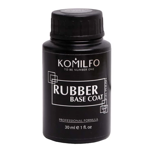 База Komilfo Rubber Base Coat каучукова база для гель-лаку HEMA/TPO free без пензлика (бочонок) 30 мл (882377)