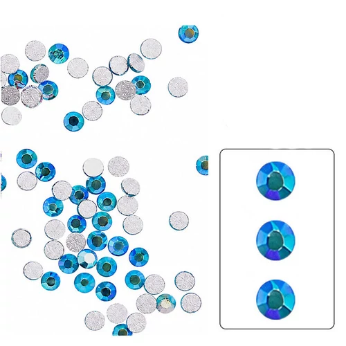 Стрази Komilfo  Blue zircon AB, розмір 3 (100 шт. в упаковці)(451225)
