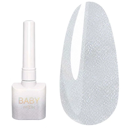Гель-лак Baby Moon № 113 срібний пил 8 мл (5905123019517)