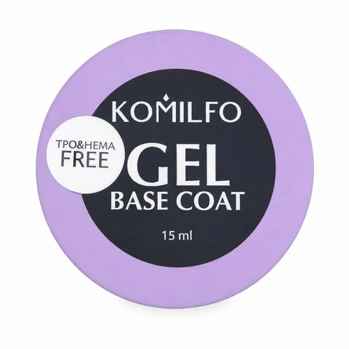 KOMILFO Gel Base Coat t HEMA/TPO free основа-коректор 15 мл (474814)