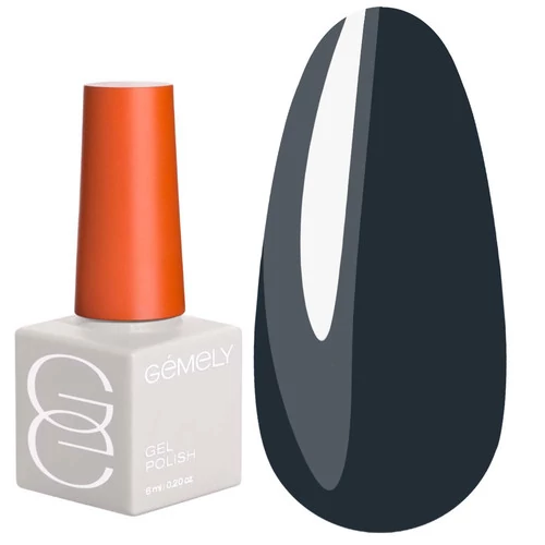 Гель-лак GEMELY  Max color №054 Dark Gray темно-сірий 6 мл (7705292)