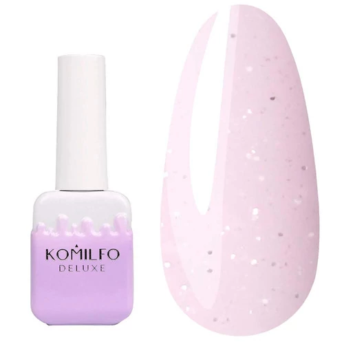 База Komilfo Elite Base 004 HEMA/TPO free рожева з блискітками 10 мл (488749)