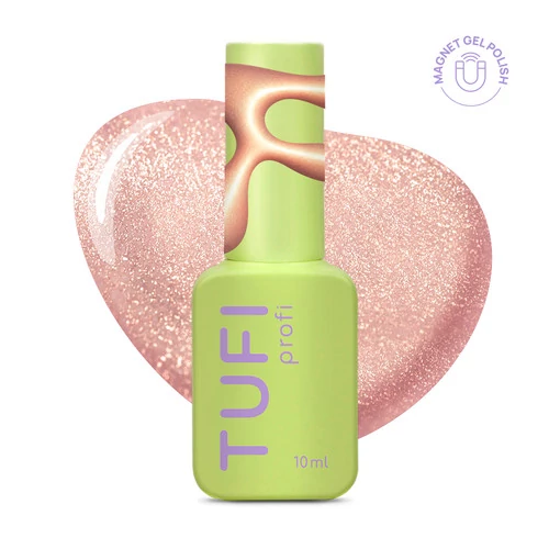 Гель-лак з ефектом котячого ока TUFI Profi CHAMPAGNE CAT EYE 59 Brut світло бежевий 10 мл (0334070)