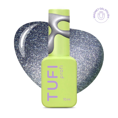 Гель-лак з ефектом котячого ока TUFI Profi MYSTIC CAT EYE 63 Rune сріблястий 10 мл (0334083)