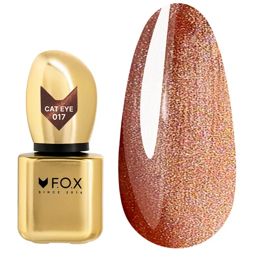 Гель-лак F.O.X Cat Eye 017 темний мокко 9 мл (FCEL-017)