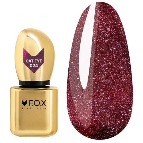 Гель-лак F.O.X Cat Eye 024 сливовий 9 мл (FCEL-024)