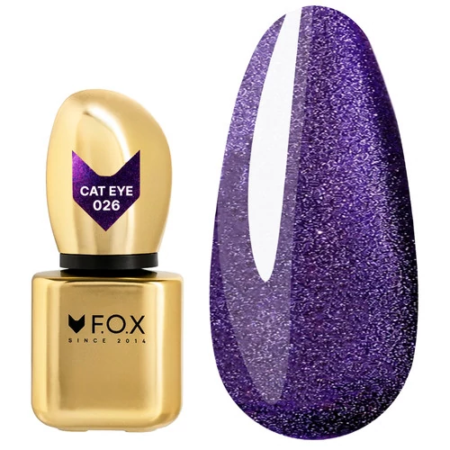 Гель-лак F.O.X Cat Eye 026 фіолетовий 9 мл (FCEL-026)