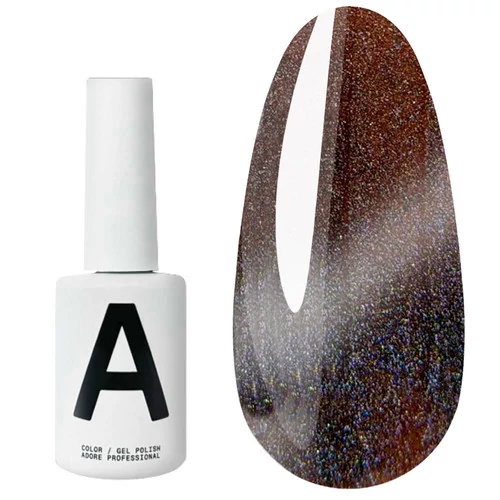 Гель-лак ADORE Cat’s Eye 11:00  коричнево-блакитний 12 мл (5908121121046)
