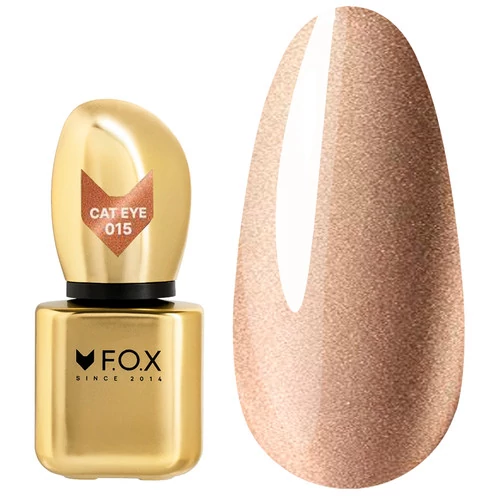 Гель-лак F.O.X Cat Eye 015 бурштиновий 9 мл (FCEL-015)