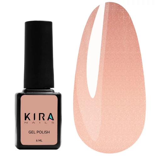 Гель-лак Kira Nails HEMA/TPO free №045 темно-карамельний з дрібним шиммером 6 мл (915038)