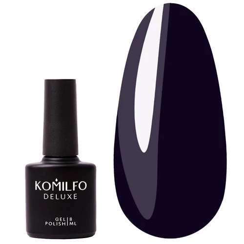 Гель-лак KOMILFO Deluxe Series HEMA/TPO free №D297 чорничний 8 мл (216564)