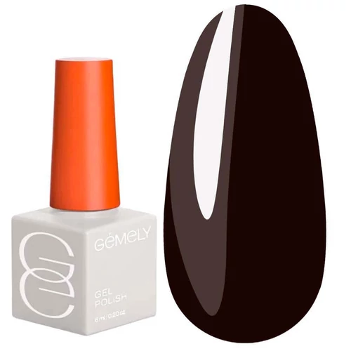 Гель-лак GEMELY  Max color №07 Black Brown  темно коричневий 6 мл (7703998)