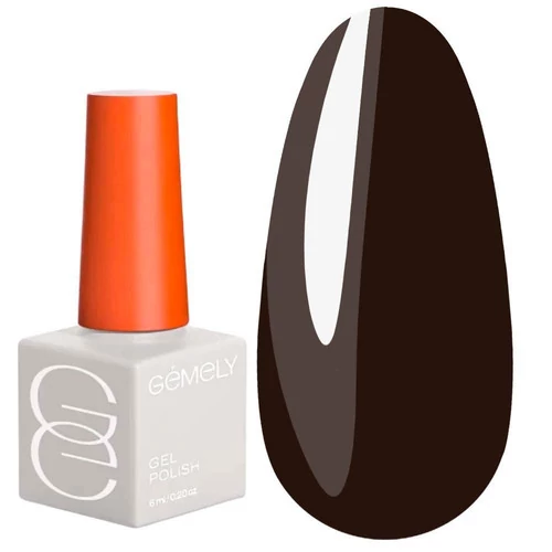 Гель-лак GEMELY Max color №08 Black Cocoa темне какао 6 мл (7704000)