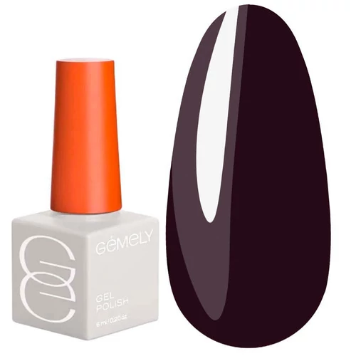 Гель-лак GEMELY Max color №10 Black Plum темно-сливовий 6 мл (7704004)
