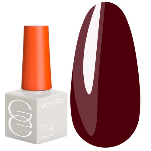 Гель-лак GEMELY Max color №12Black Ruby темний рубіновий 6 мл (7704008)