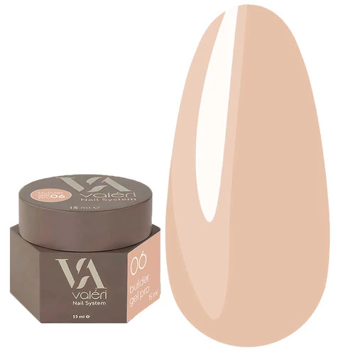 Гель для нарощування VALERI Builder Gel Pro №06 Cacao 15 мл (PVBG-06)