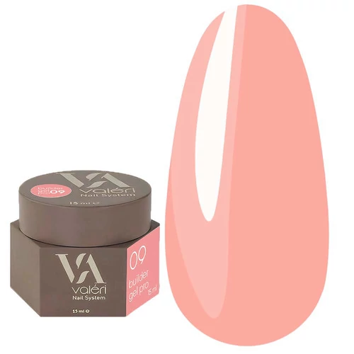 Гель для нарощування VALERI Builder Gel Pro №10 рожевий 15 мл (PVBG-10)