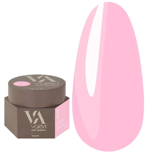 Гель для нарощування VALERI Builder Gel Pro №11 світло-рожевий 30 мл (PVBG30-11)