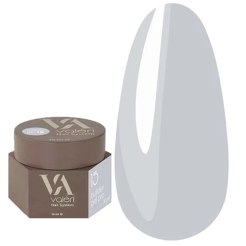 Гель для нарощування VALERI Builder Gel Pro №15 сірий 30 мл (PVBG30-15)