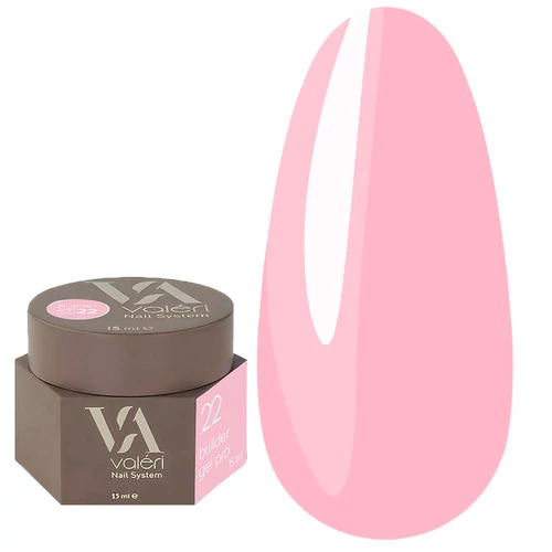 Гель для нарощування VALERI  Builder Gel Pro №22 ніжно-рожевий 15 мл (PVBG-22)