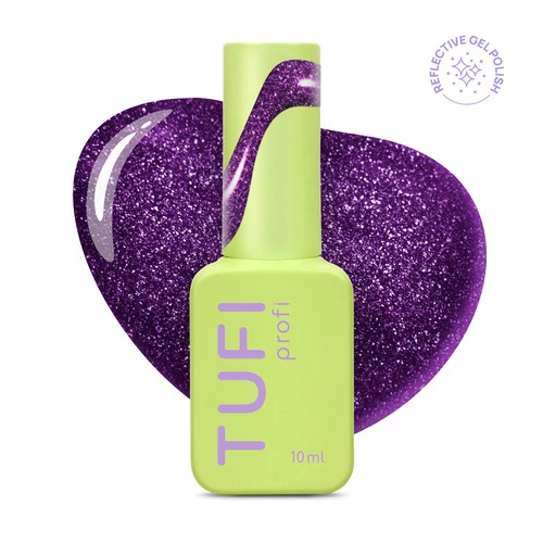 Гель-лак TUFI Profi FLASH NOIR 75 Twilight світловідбивний темно фіолетовий 10 мл (0335076)