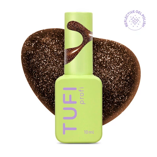 Гель-лак TUFI Profi FLASH NOIR 76 Cigar світловідбивний темно коричневий 10 мл (0335077)