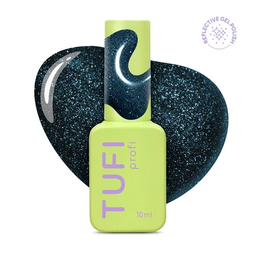 Гель-лак TUFI Profi FLASH NOIR 77 Dusk Світловідбивний темно синій 10 мл (0335078)
