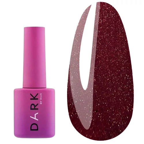 Гель-лак Dark №124 гранатовий з голографічними блискітками 6 мл (DGP12406)