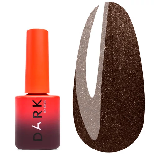 Гель-лак Dark №125 шоколадний з голографічними блискітками 6 мл (DGP12506)