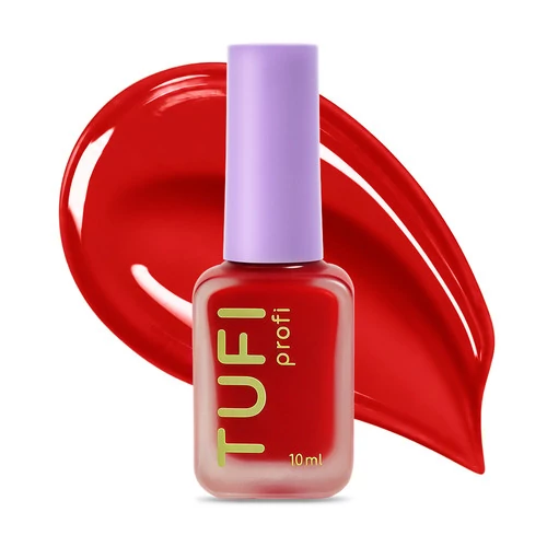 Лак для нігтів TUFI profi BASIC 08 Red класичний червоний 10 мл (0335288)