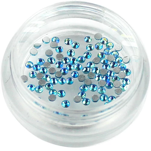 Стразы Nila  Aquamarine в баночке SS3 100 шт (2058)