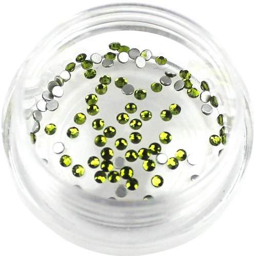 Стразы Nila  Olivine в баночке SS3 100 шт (2058)