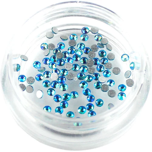 Стразы VIVA  Aquamarine AB в баночке SS4 100 шт