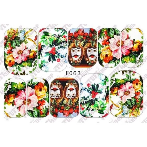 Слайдер дизайн F063 цветы и козаки