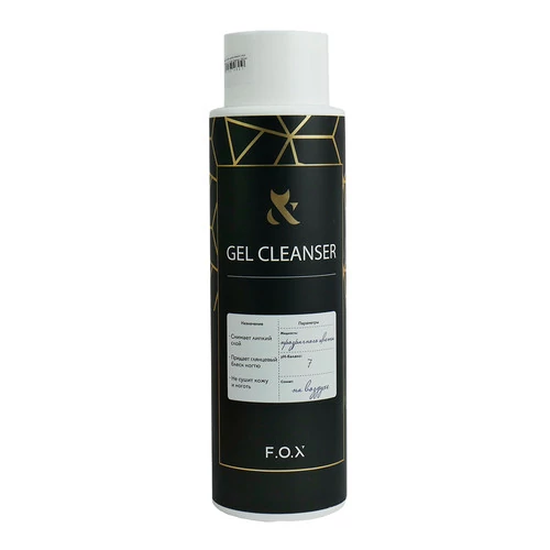 F.O.X Gel Cleanser Рідина для зняття липкого шару  500 мл (0390136016748) - Фото №1