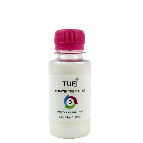 TUFI Profi Daily Care Shampoo - безсульфатный шампунь, уход после кератина, 100 мл