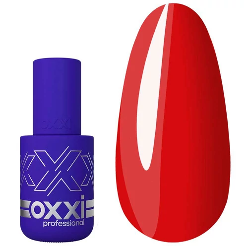 Гель-лак OXXI №139 кроваво-красный с мелким микроблеском 10 мл (000001271) - Фото №1