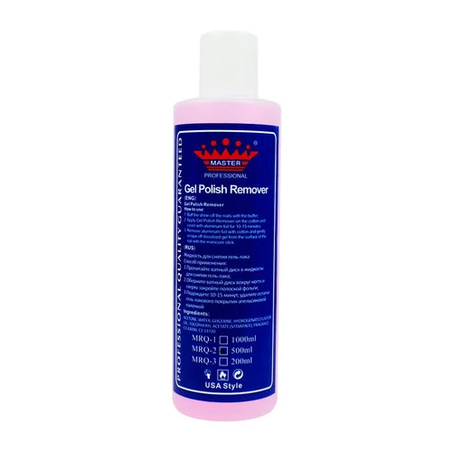 Master Gel Remover - жидкость для снятия гель-лака, 500 мл