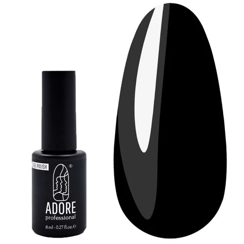 Гель-лак ADORE №101 черный 8 мл (2101020072829)