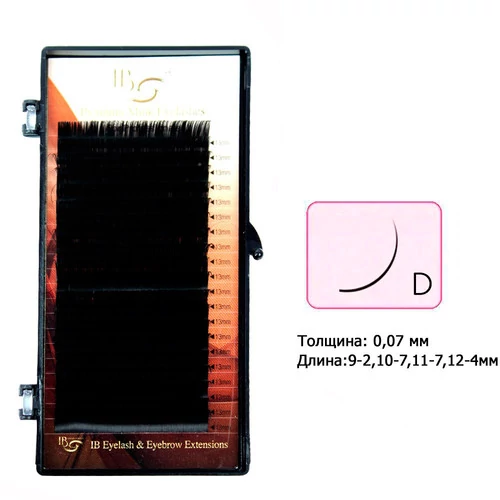 Ресницы BEAUTY mix на ленте изгиб  D 0.07  9-2 10-7 11-7 12-4 мм